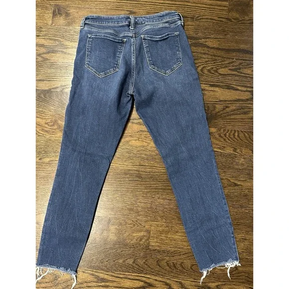 Abercrombie & Fitch Women's Super Skinny Ankle Mid Rise Raw Hem Jeans 28/6 - Picture 4 of 6